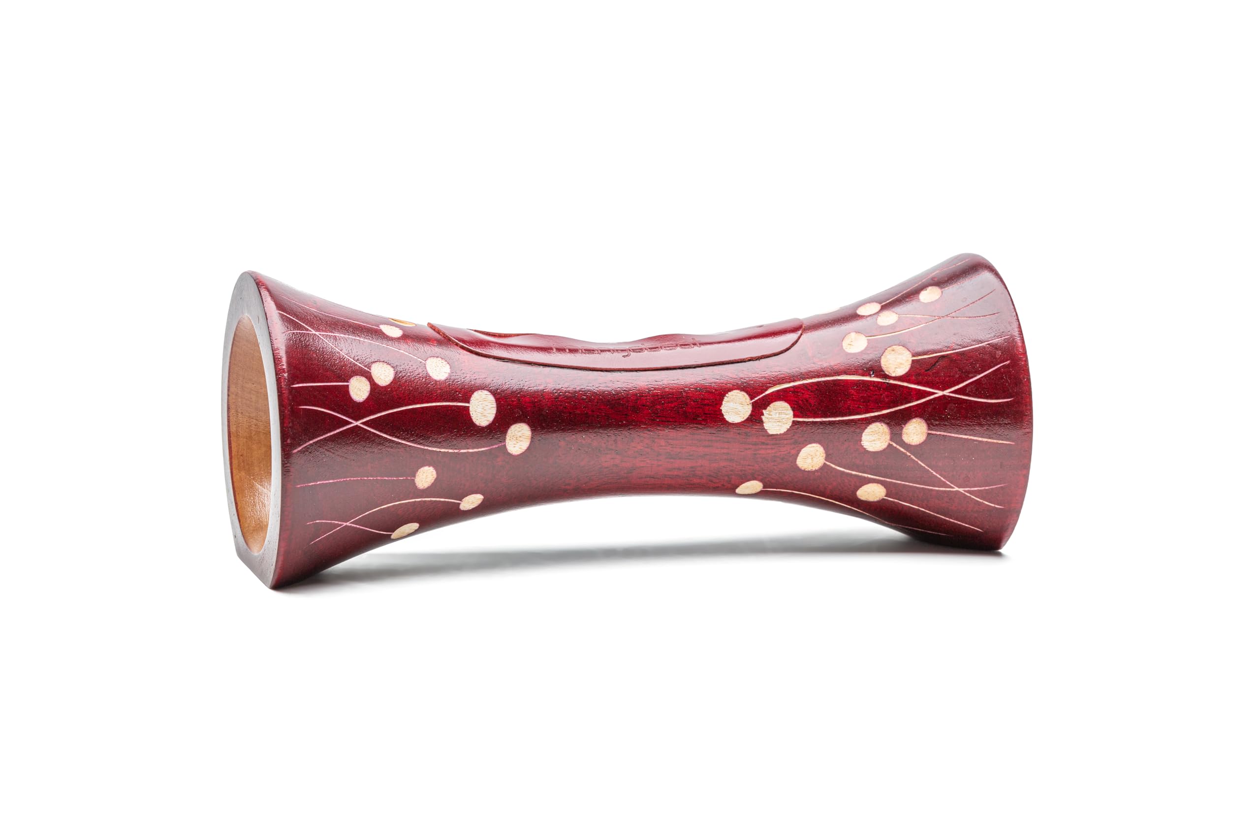 mangobeat® - Enceinte écologique et Universelle en Bois - Amplification de Tous Les Smartphones sans électricité - «Bordeaux Perle 25 cm