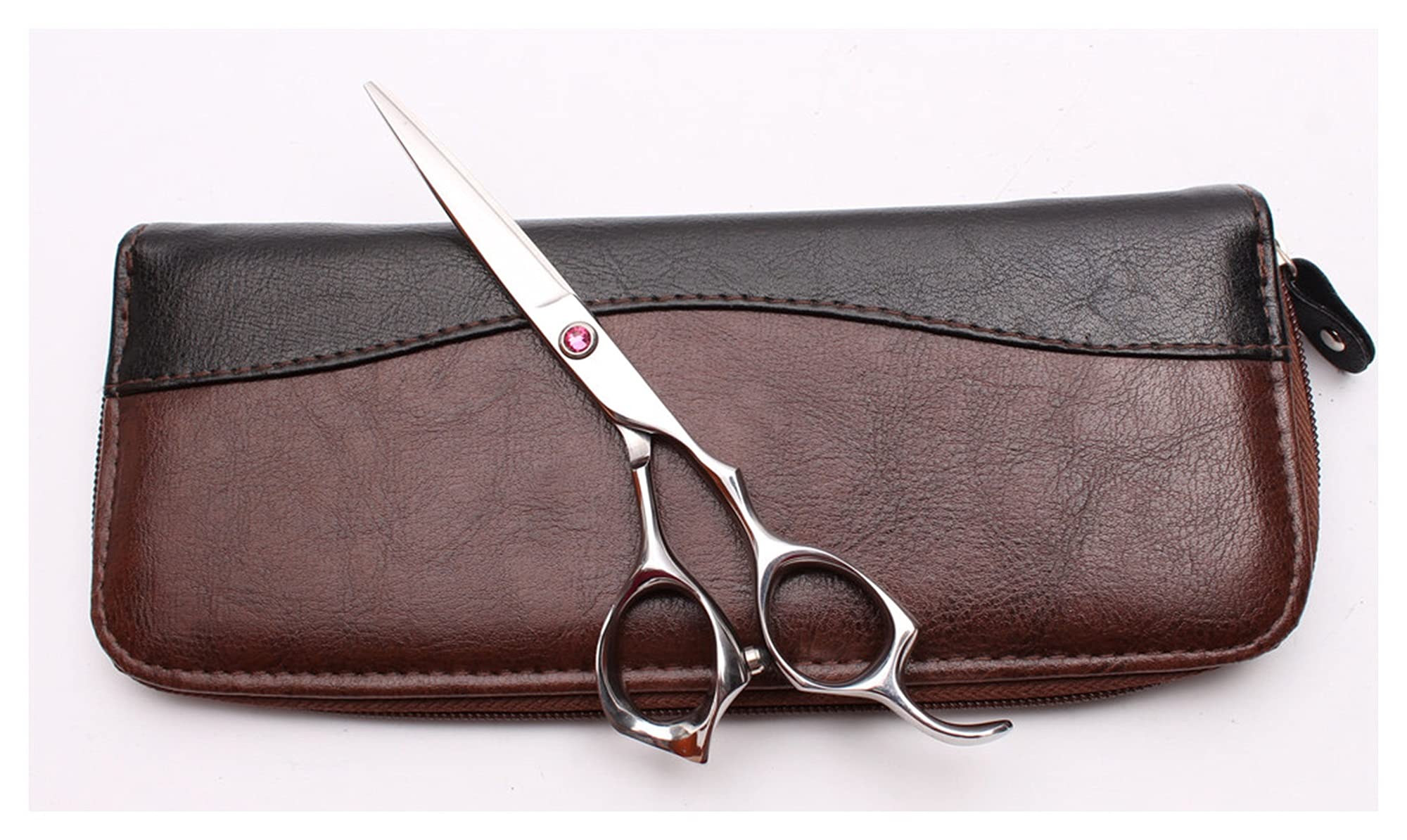 Schere Zum Haareschneiden, 6-Zoll-Friseurschere, Professioneller Friseur, Schere Und Effilierschere Für Das Styling Im Friseursalon, Haarschneideset,Blau-Q