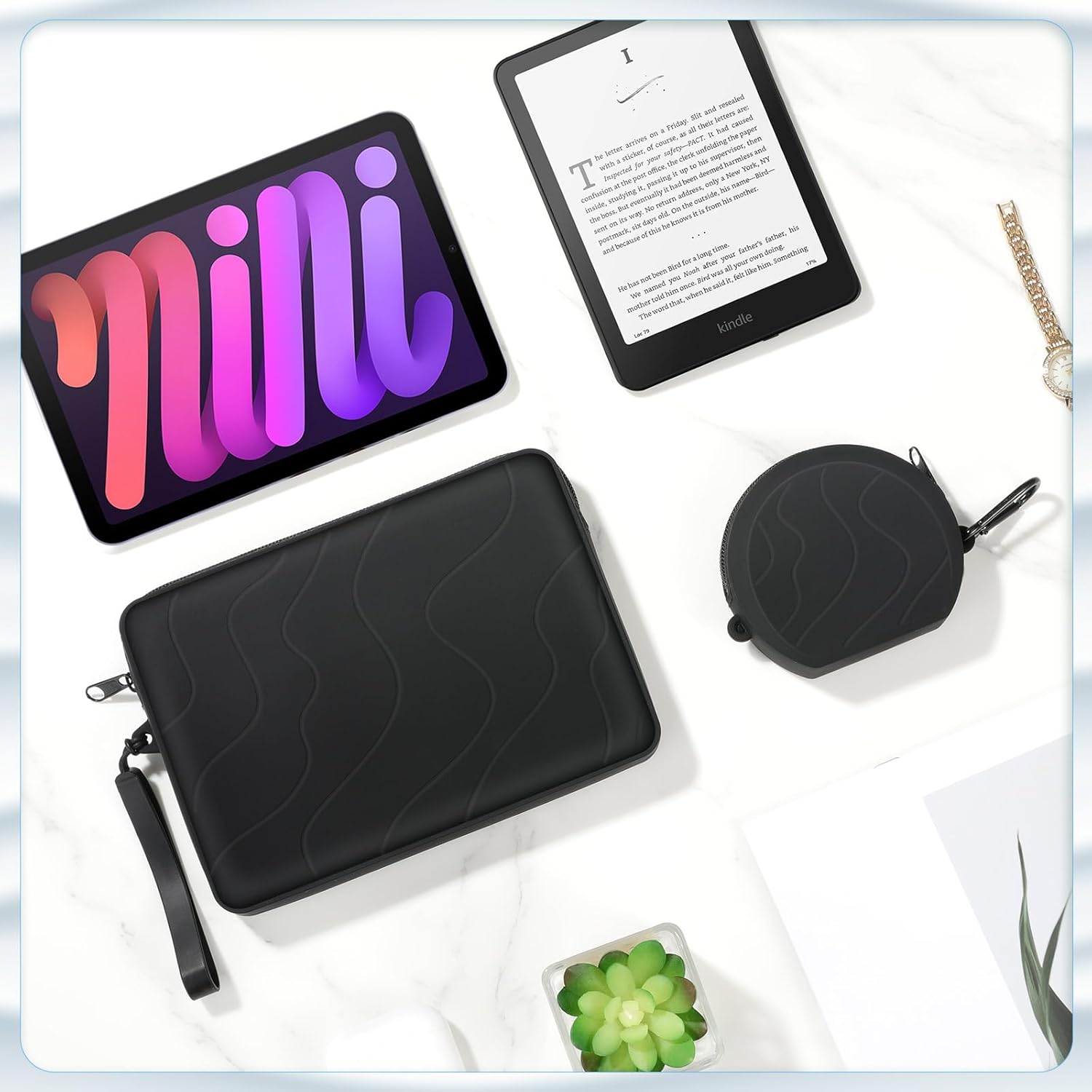 MoKo 6-7 Inch Silicone Clutch Sleeve for Kindles & E-Readers, Multi-Purpose Bag ... 8 71R4IvBd6uL. AC SL1500