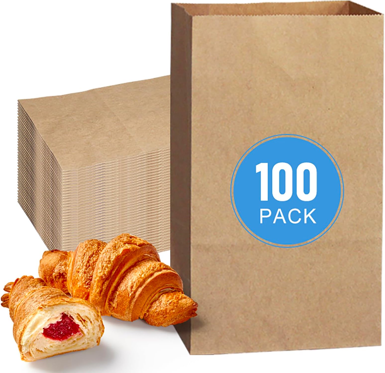Amazon.com: Brown Paper Lunch Bags, 50 Count, 4lb Bags; Perfect for ...