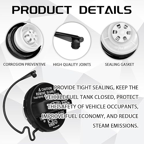 Miniatura 3 de Tapa de depósito de combustible OEM para Toyota Scion, Tacoma Lexus ES350, GS350, GS460, LX470, 4Runner, Avalon, Camry, Corolla, Highlander, Matrix,