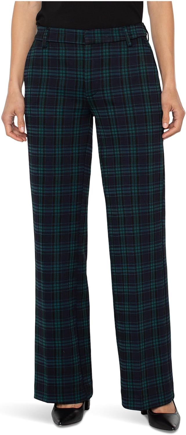 Liverpool Womens Kelsey Mid-Rise Wide Leg Trousers