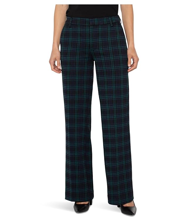 Liverpool Womens Kelsey Mid-Rise Wide Leg Trousers