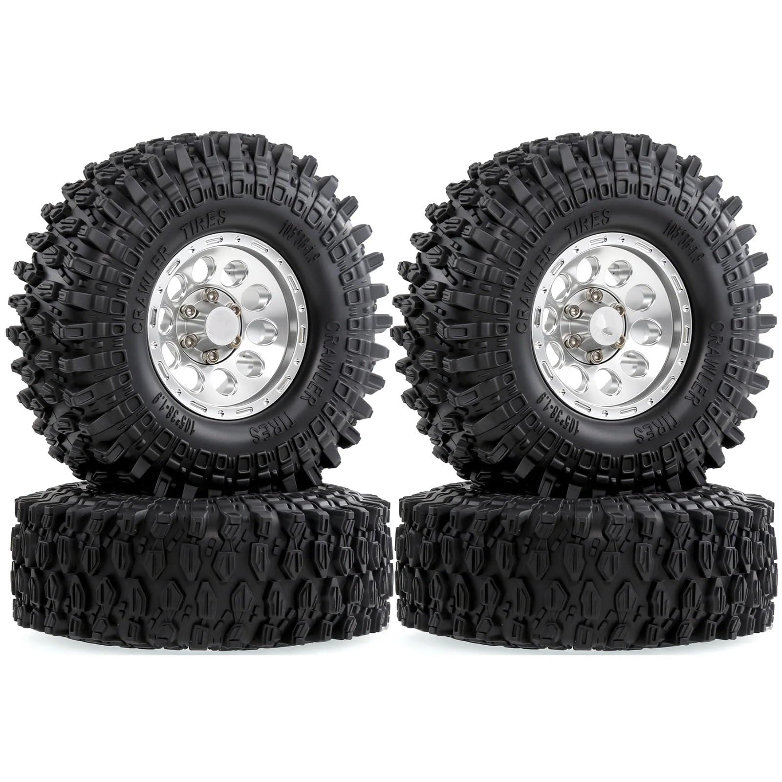 RC Pneumatici Ruote Per Traxxas Per TRX4 Per Axial Per SCX10 II III Per Redcat Gen8 Gen7 1/10 1.9 Ruote Pneumatici Beadlock 12mm Hex Crawler Aggiornamenti