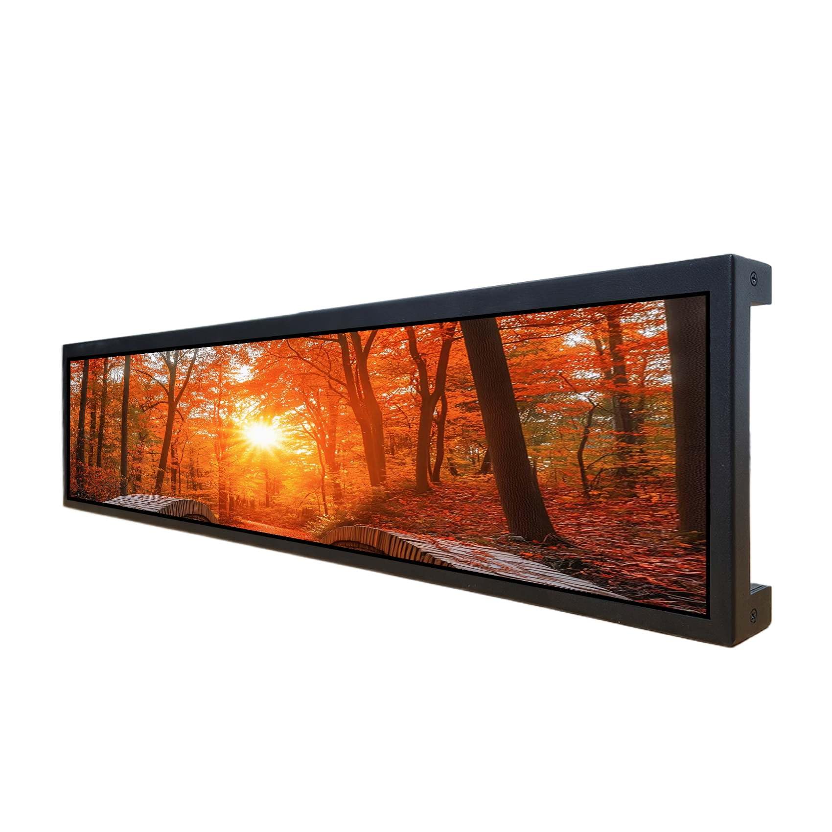VSDISPLAY 21,3 Zoll Werbemonitor 1920x360 Ultra-Slim IPS 500 Nits