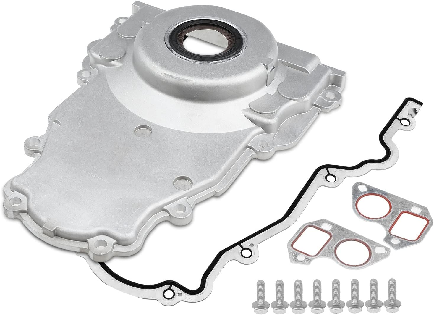 A-Premium Engine Timing Cover with Gasket Compatible with Chevrolet Silverado 1500/1500 Classic/2500 HD/3500 Tahoe Suburban Express GMC Sierra Yukon