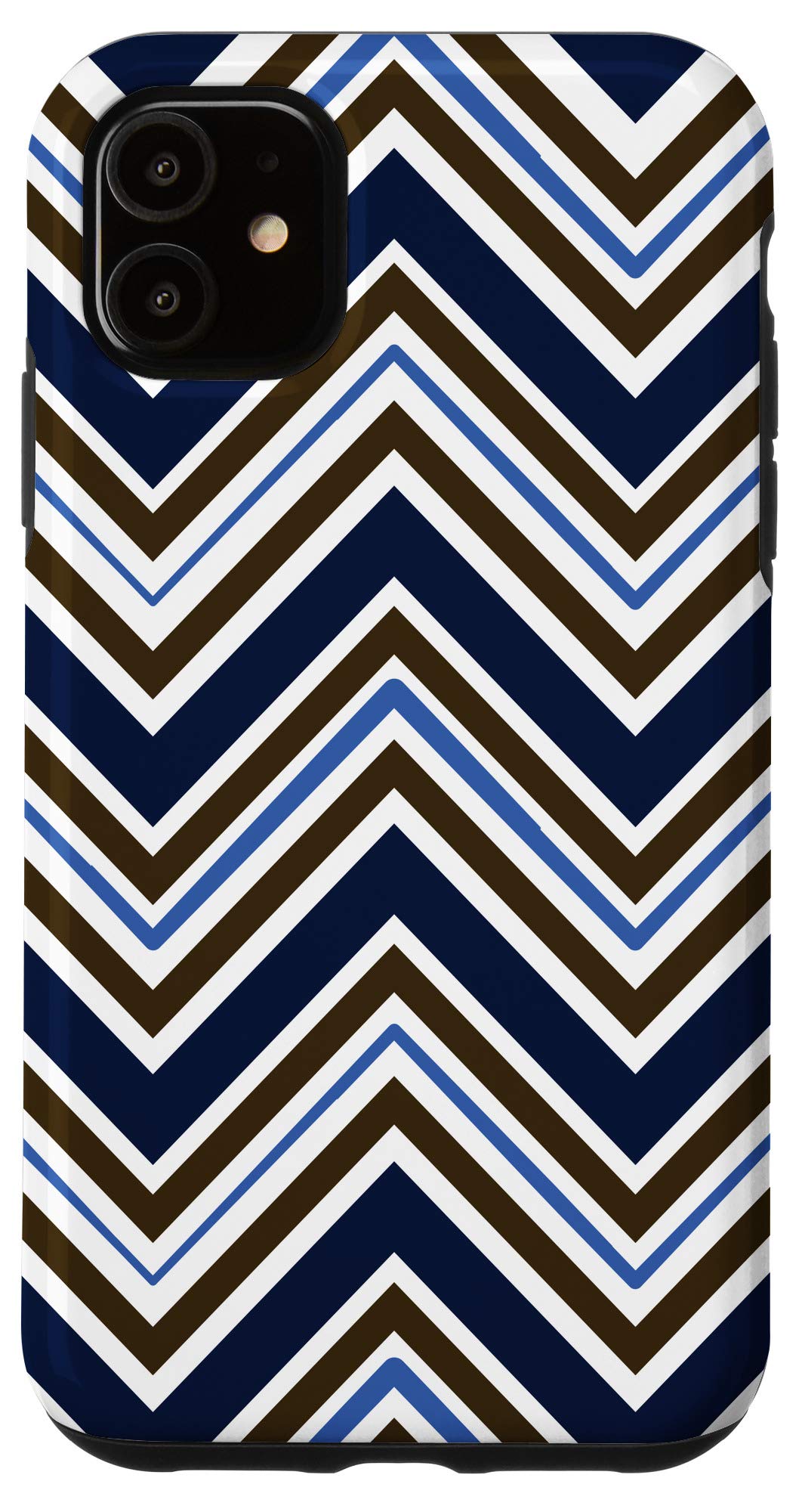 iPhone 11 Blue and Red Chevron Zig-Zag Case