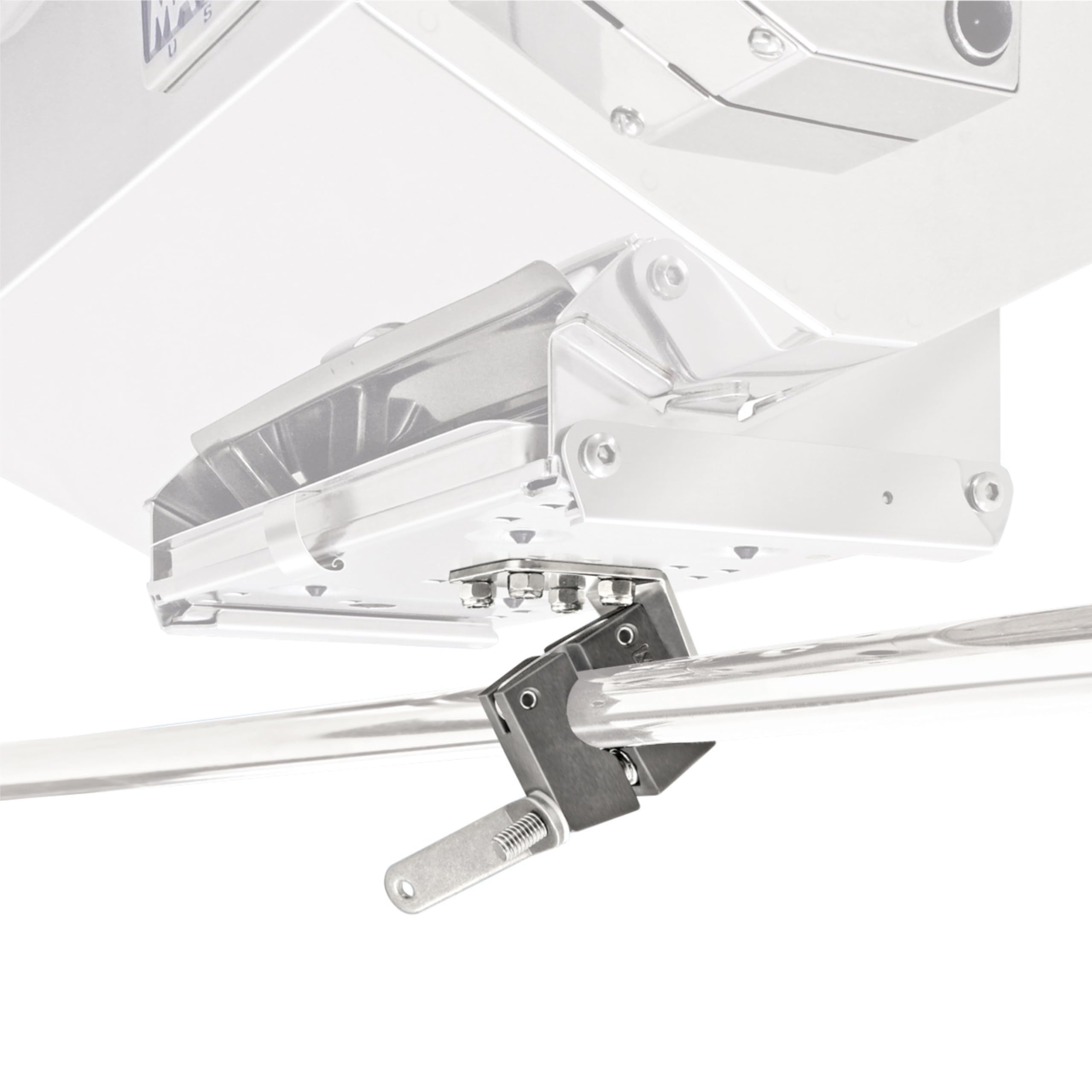 T10-380 Single Mount For Magma Rectangular Grill and Fillet Table Round Rail Mount | 7/8" to 1" Diameter | Stainless Steel Boat Grill Mounting Hardware