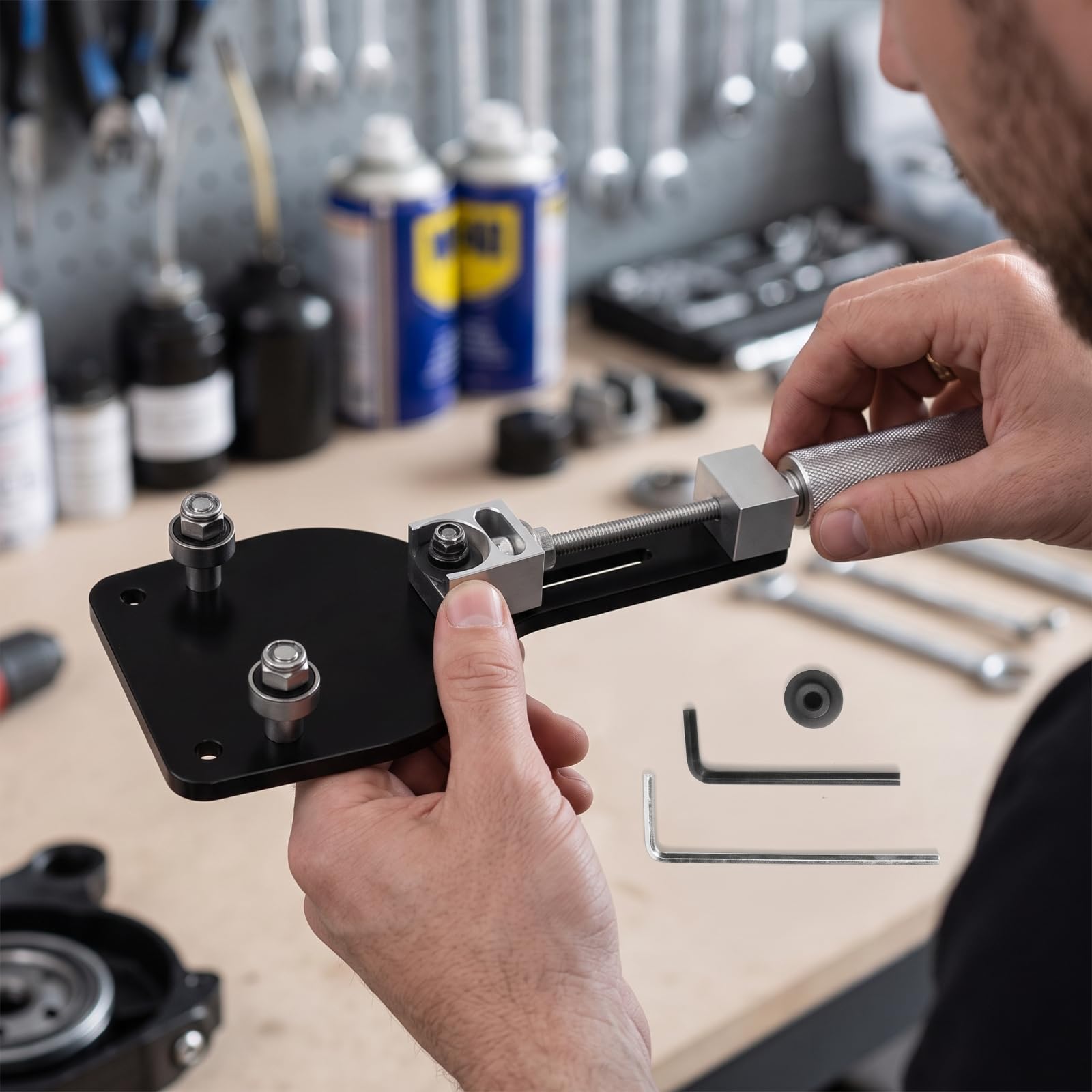 Kompakt Ölfilter-Schneider | Einstellbar, Ölfilterschneider, hochfest, Ölfilterschneider mit Innensechskantschlüssel, für Werkstatt, Garage,