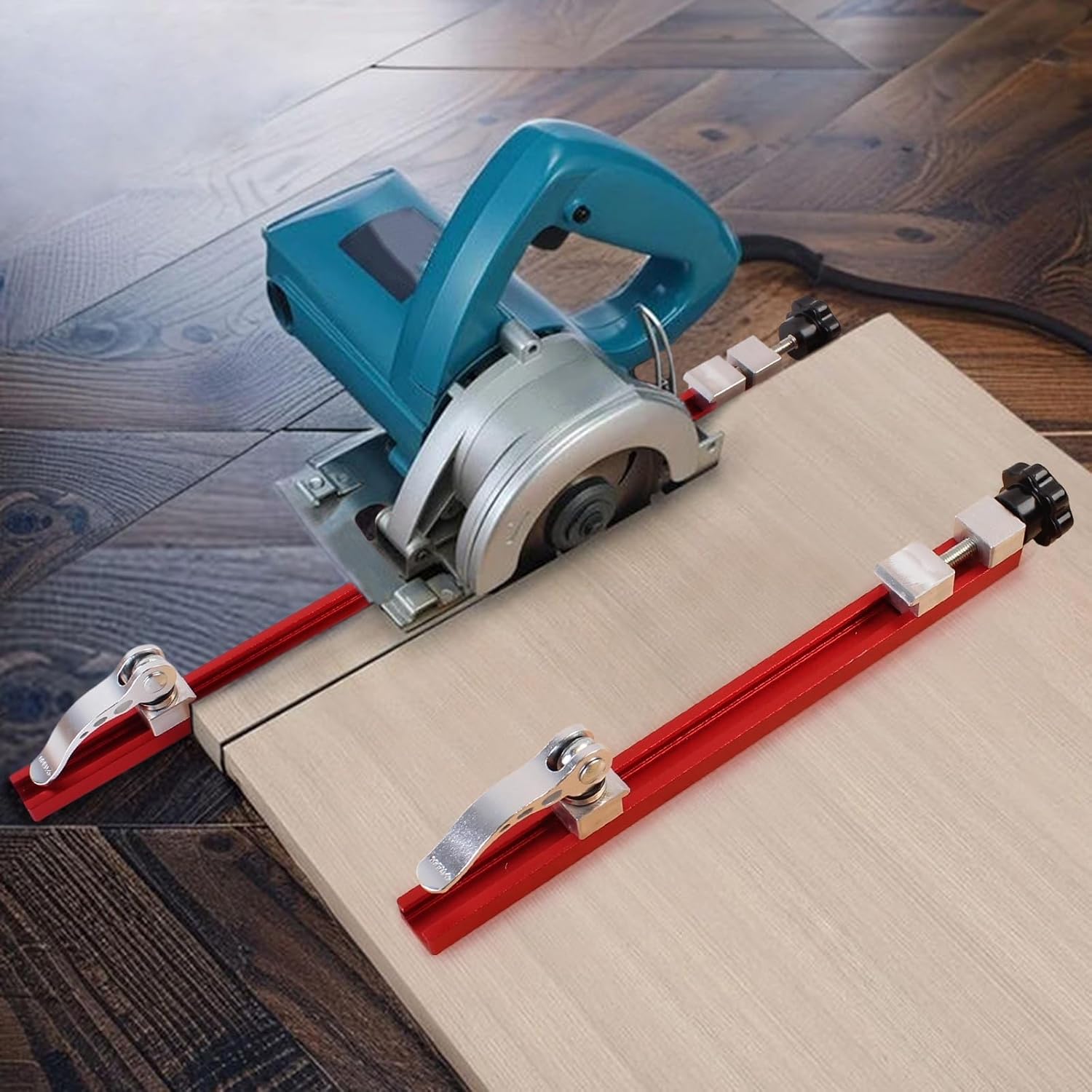 1Pc Precision Adjustable Circular Saw Guide Rail - Woodworking Cutting & Milling Machine Base Guide