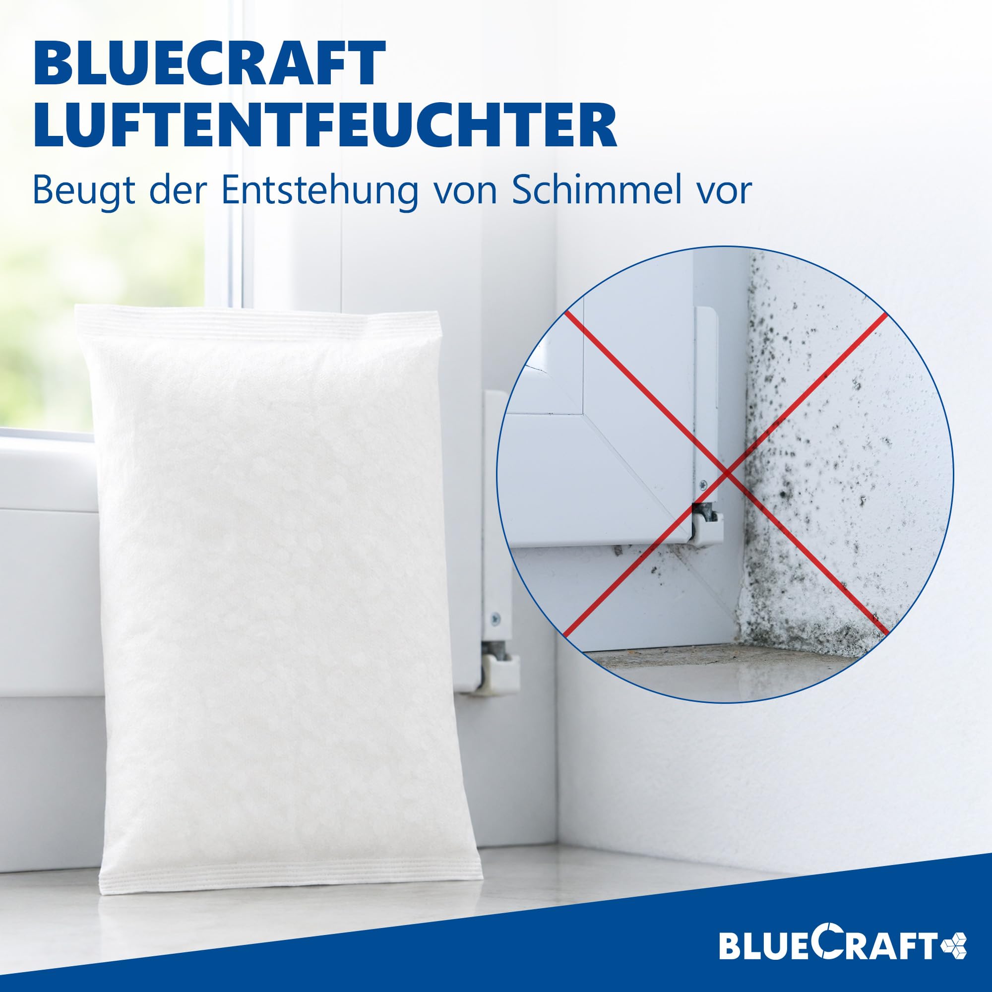 Bluecraft 30x 1kg Luftentfeuchter Nachfüllpack Entfeuchter Granulat