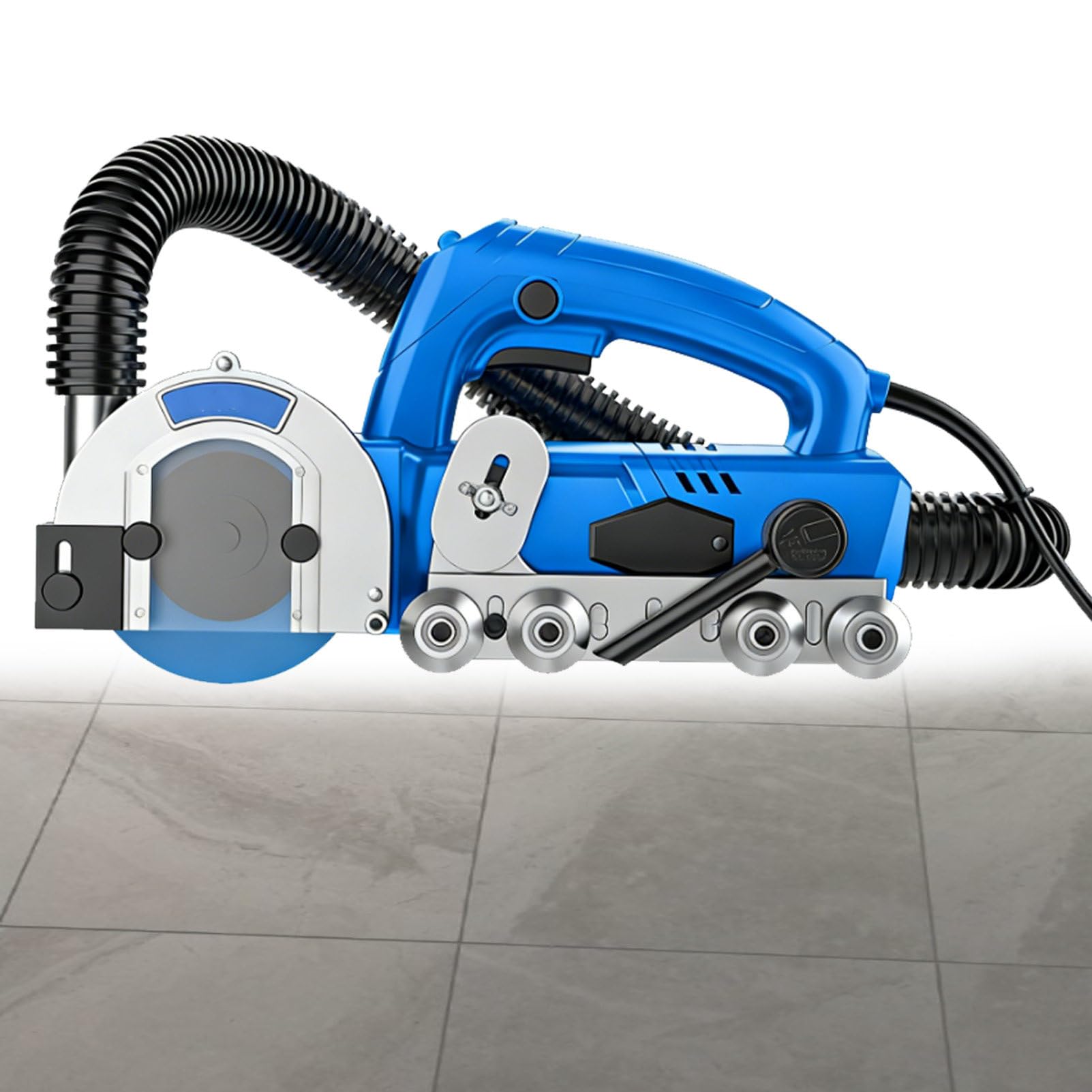 Máquina eléctrica de limpieza de lechada de azulejos, herramienta de 1200 W y 9000 RPM para eliminar lechada vieja y cemento, eficiente limpiador de grietas de azulejos con placa de limpieza de 2,2 mm