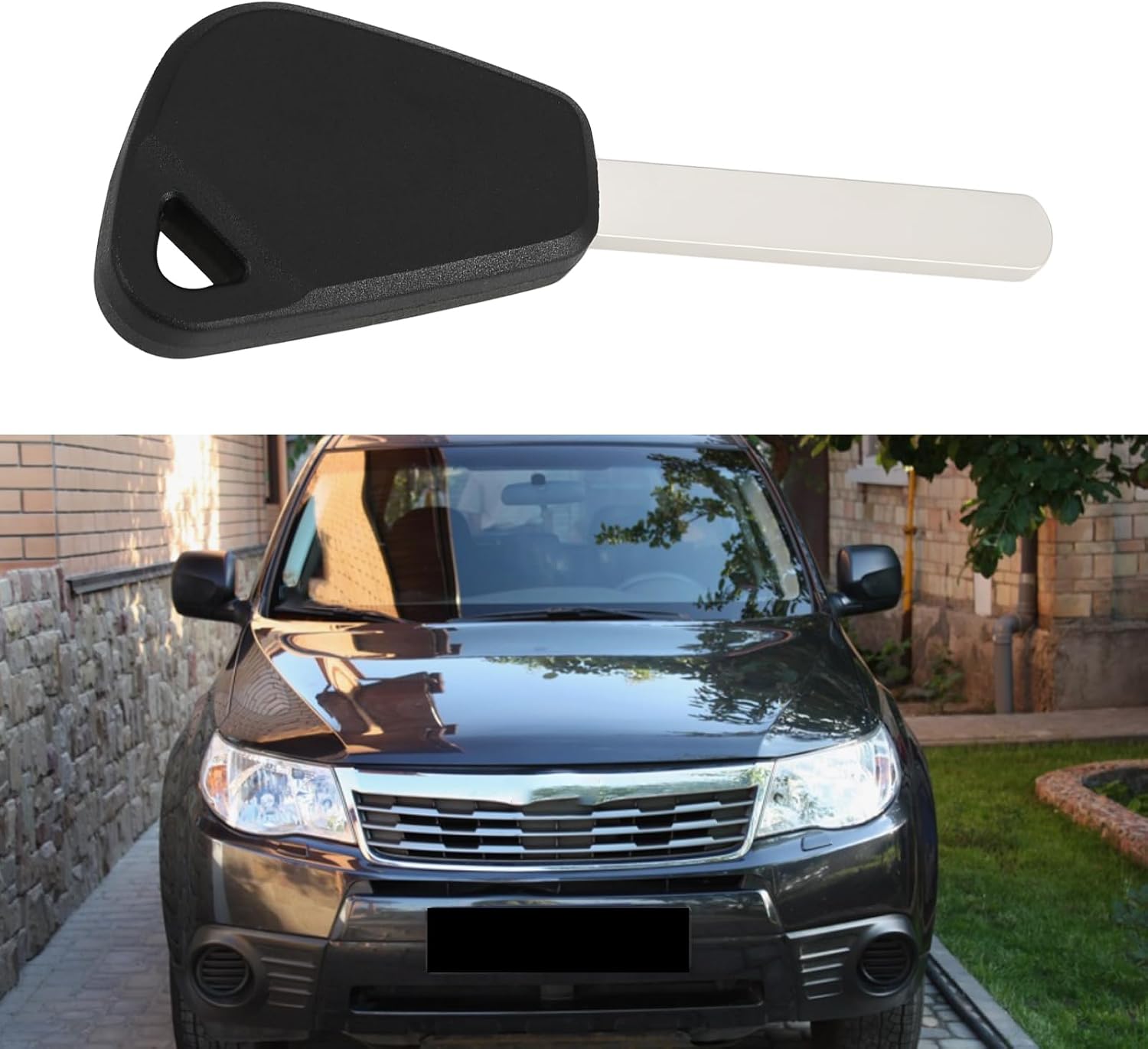 ECSiNG Car Transponder Key with 4D62 Chip DAT17T13 Compatible with Subaru Forester Impreza 2008-2010