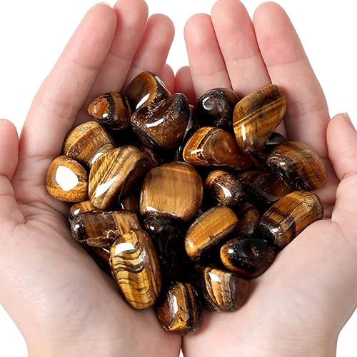 Miniatura 6 de MAIBAOTA Piedras de ojo de tigre, cristales pulidos naturales, piedras de piedras de equilibrio energético, piedras preciosas de cristal, relleno de