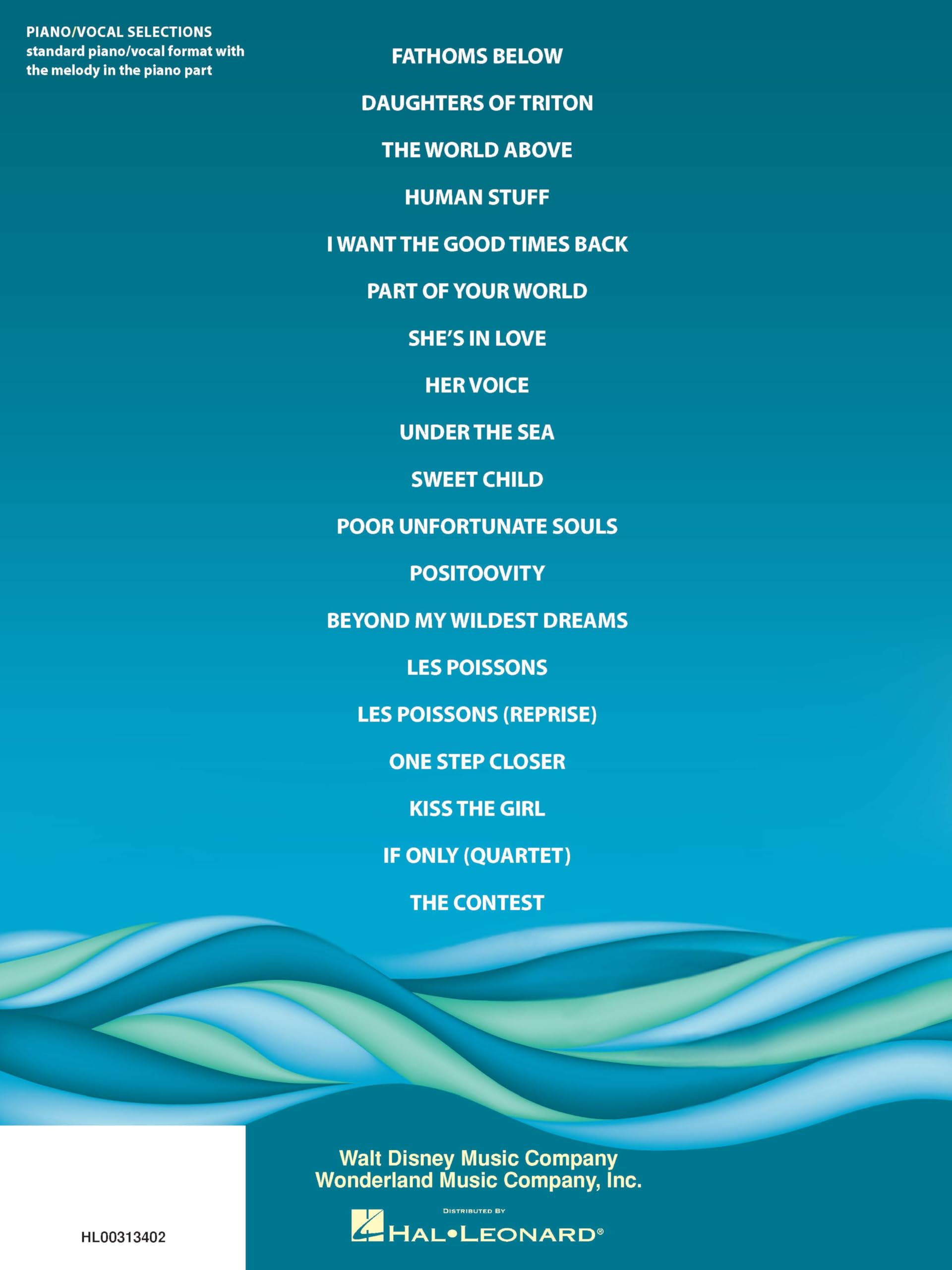 The little mermaid - broadway's sparkling new musical - piano, voix, guitare