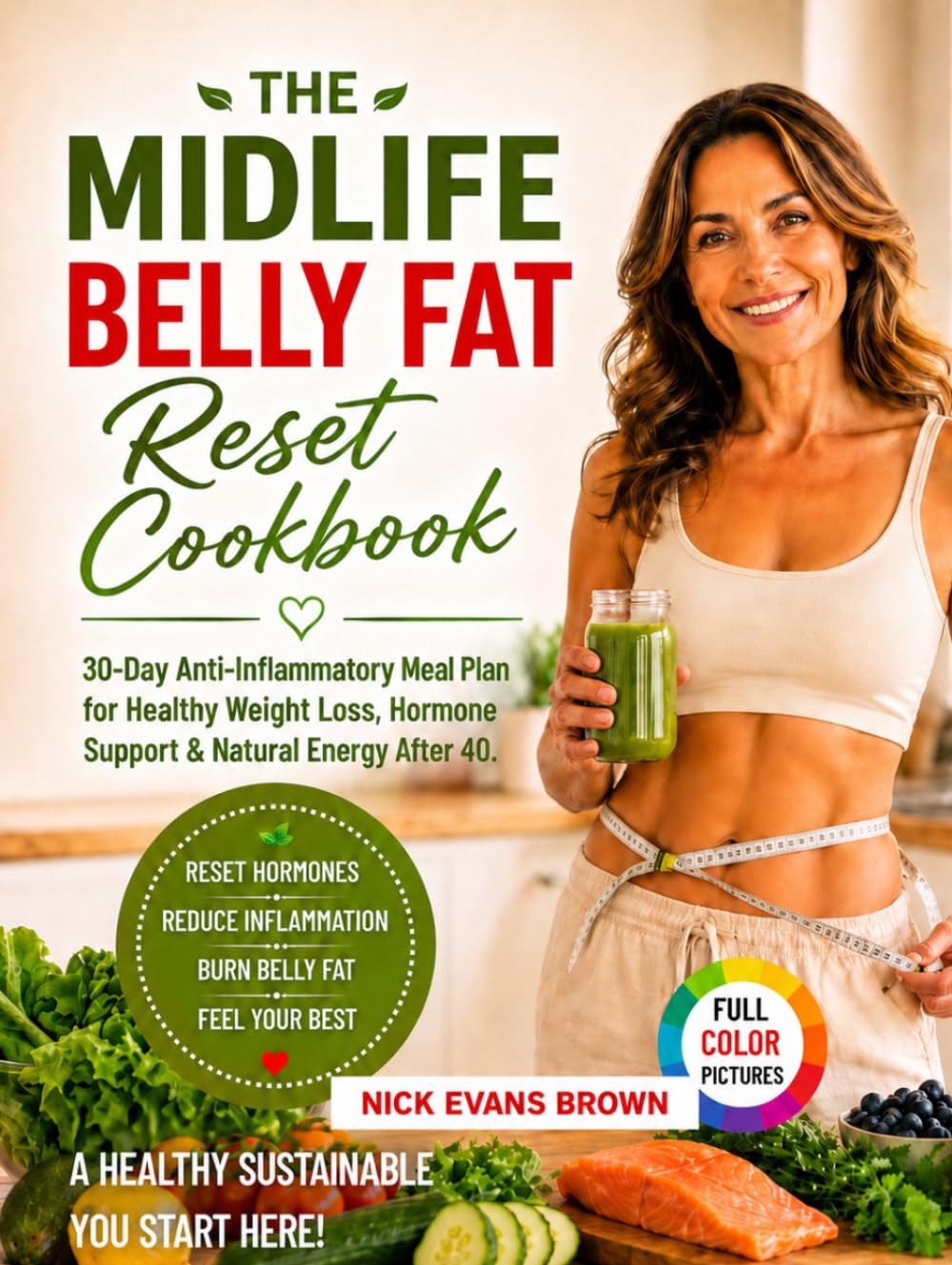 The Midlife Belly Fat Reset Cookbook: 30-Day Anti-Inflammatory Meal Plan for Healthy Weight Loss, Hormone Support & Natural Energy After 40