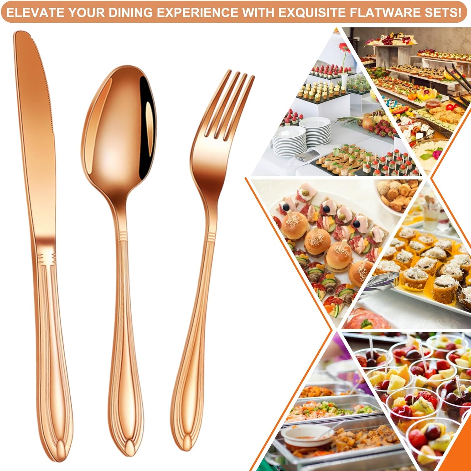 20-Piece Stainless Steel Flatware Set - 18/10 Rustproof Silverware for 4 (5-Piece Setting) | Dishwasher Safe, Ergonomic Grip | Wedding & Household Cutlery Set in Gift Box