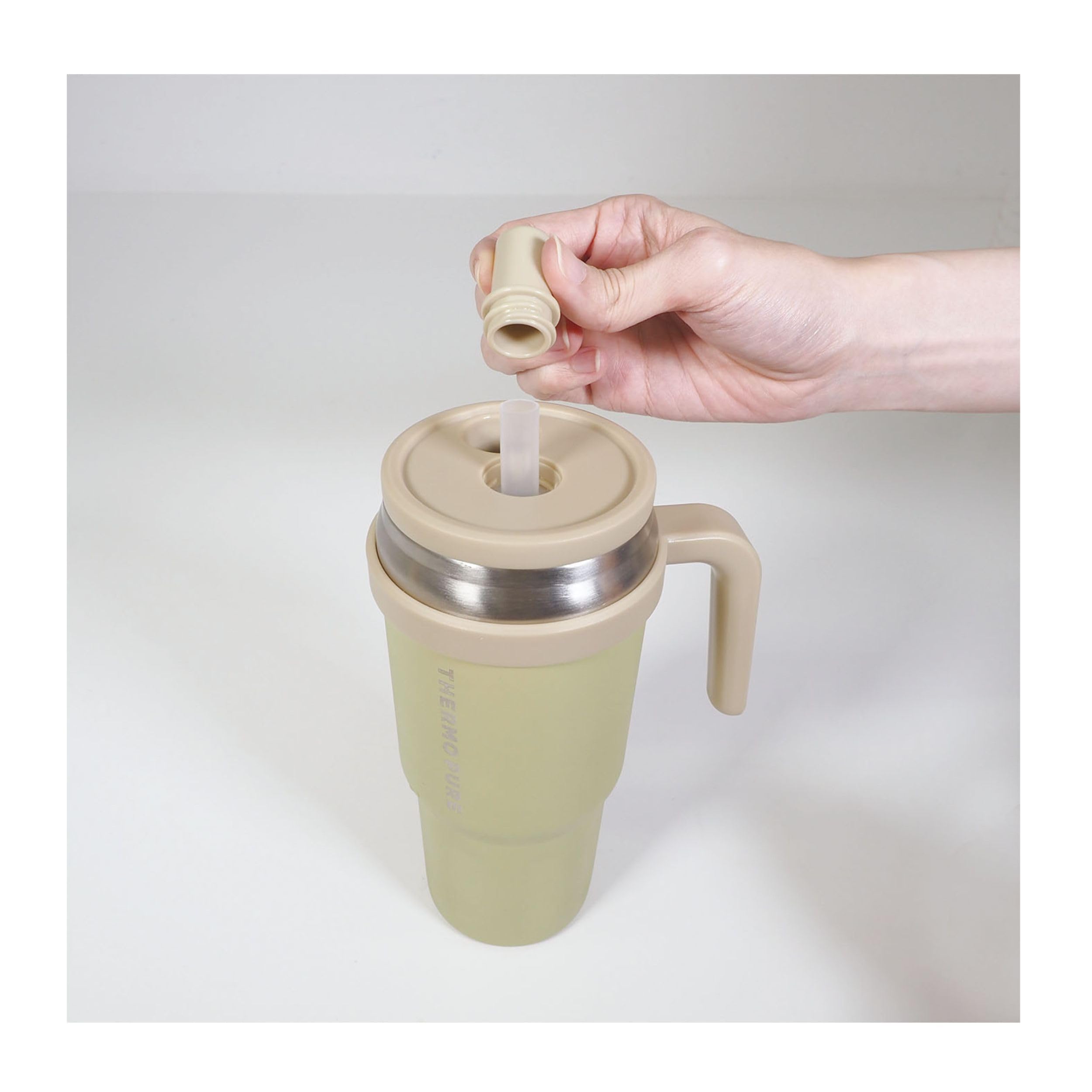 Amazon｜HAC 真空断熱 タンブラー サーモピュア ベージュ W13×D10