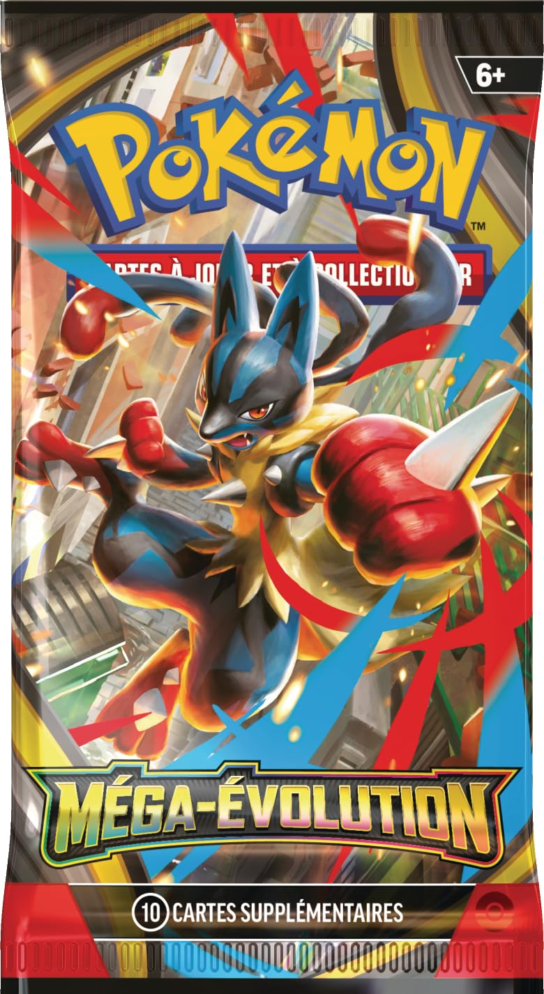 Pokémon : Blister de Trois boosters Méga-Évolution – Akwakwak du JCC Pokémon (1 Carte Promo Brillante et 3 boosters)
