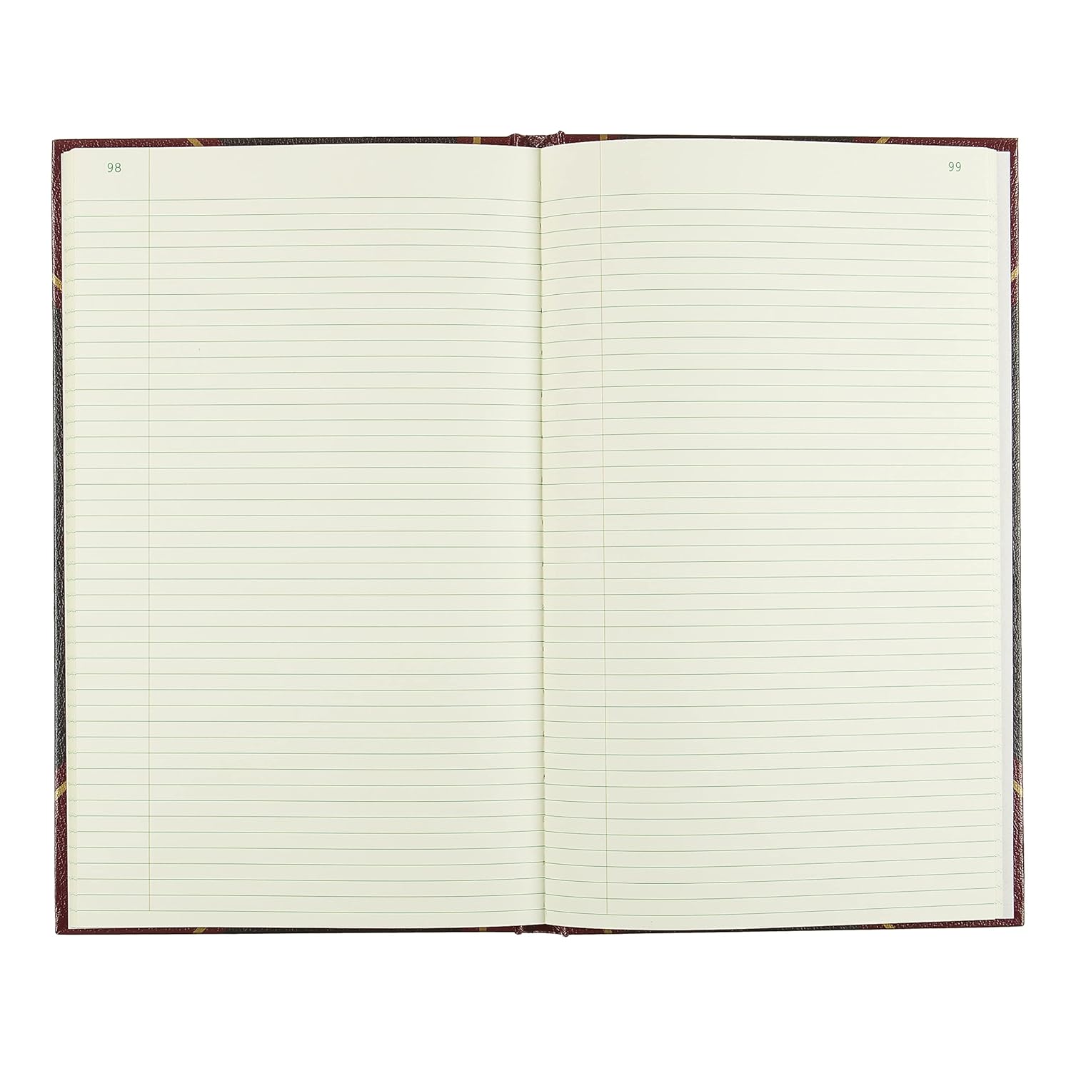 National Texhide Series Record Book, Black, 13.75" x 8.75", 500 Numbered Pages (57151)