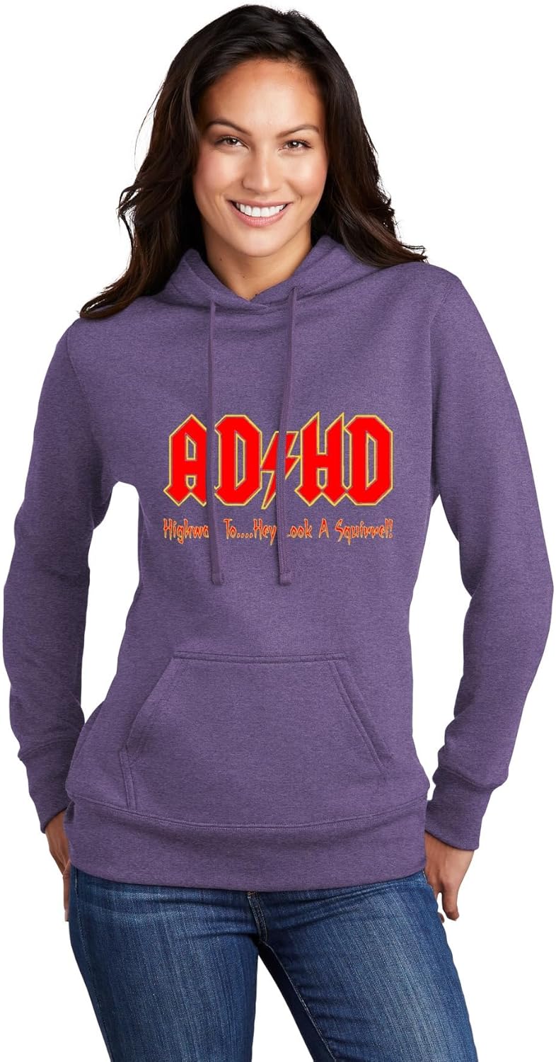 Go All Out ADHD Highway To Hey Look A Squirrel Funny Music Mens Women Sweatshirt Hoodie