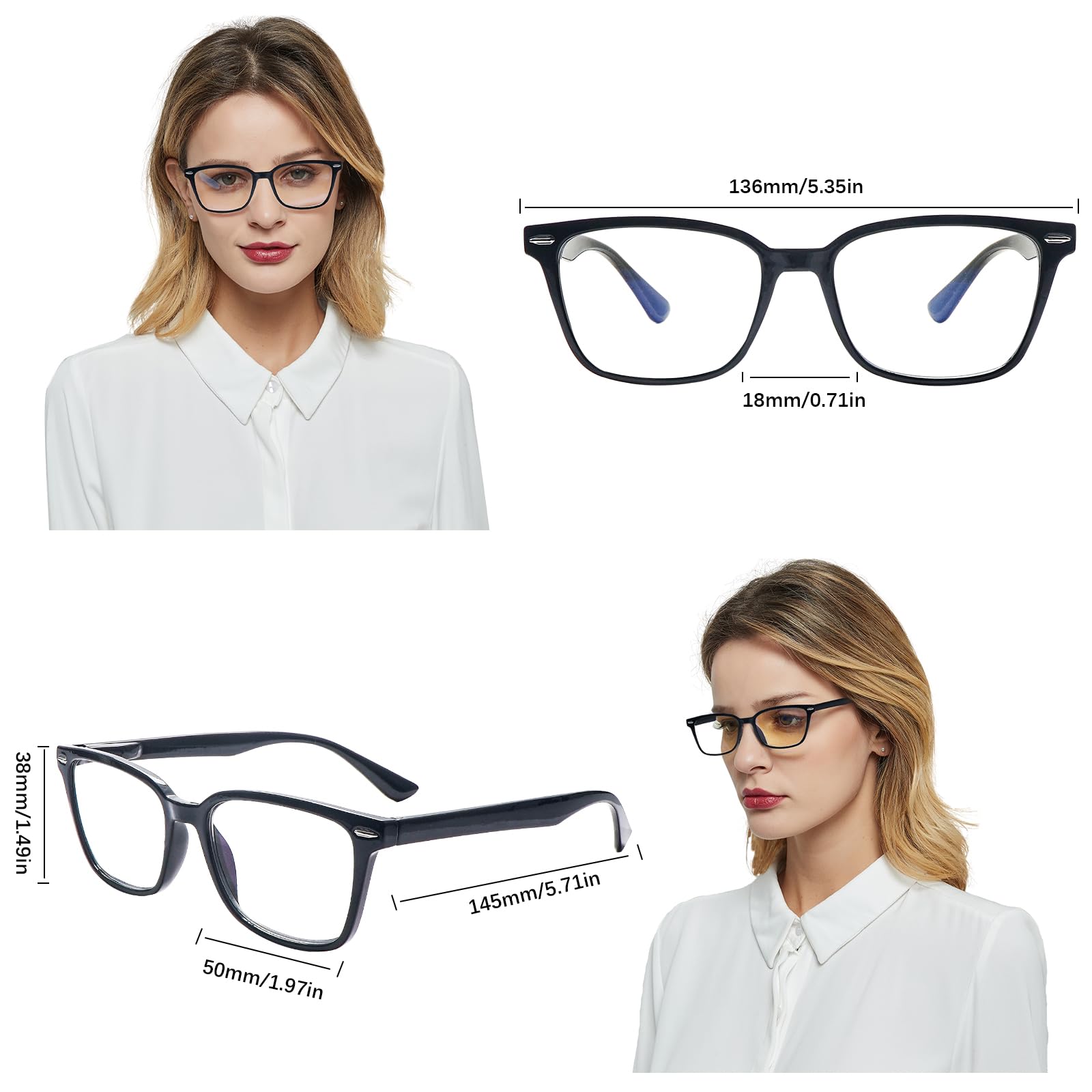 Progressive Multifokus-Lesebrille für Damen und Herren, blaues Licht, blockierende Multifokal-Computerlesebrille