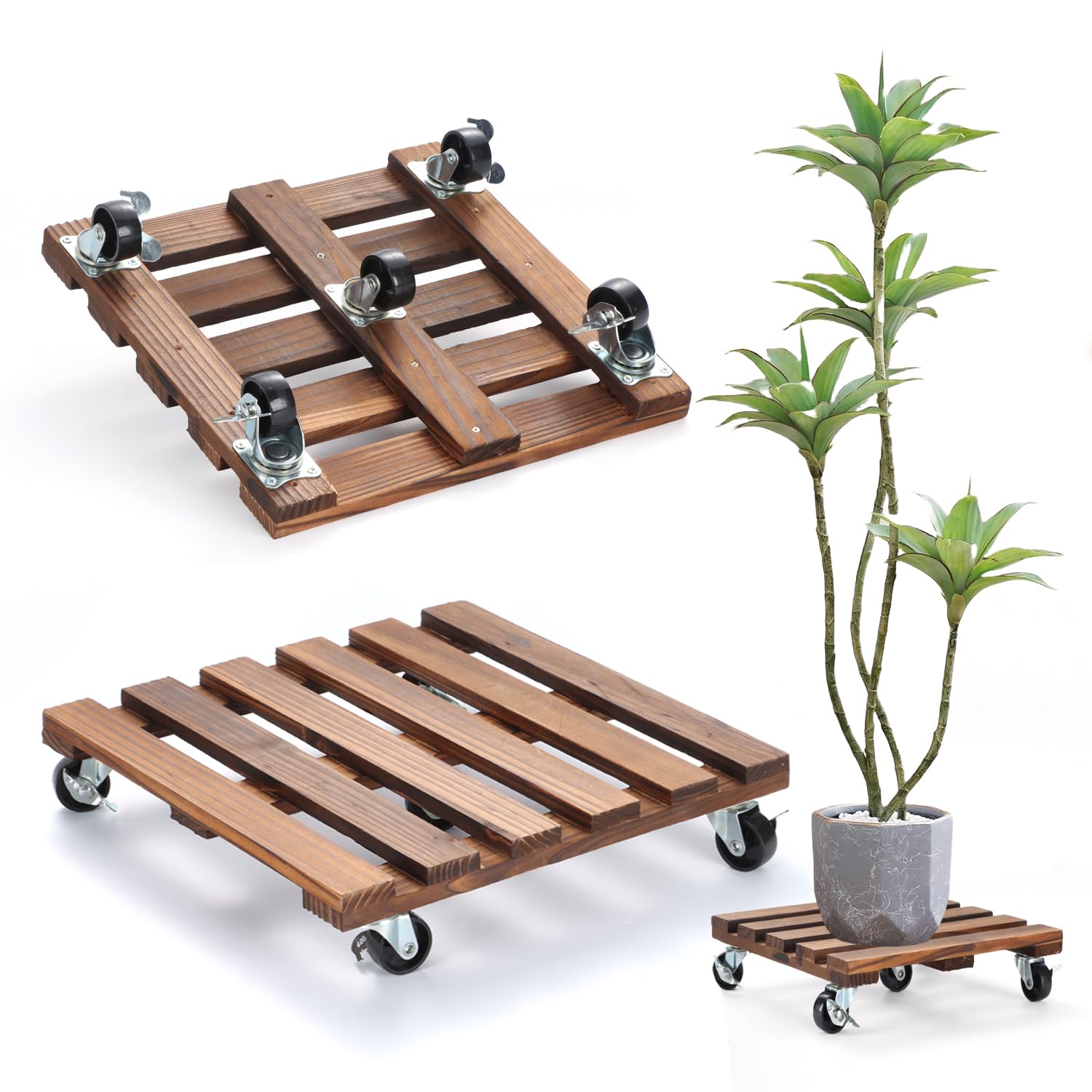 PRAQECZ 2-Pack Plant Stand