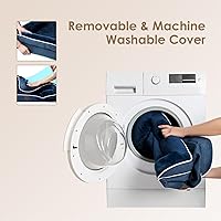 Vista 50 de EHEYCIGA - Cama ortopédica para perro grande, impermeable, de espuma viscoelástica y espuma tipo caja de huevos, bordes elevados, antideslizante