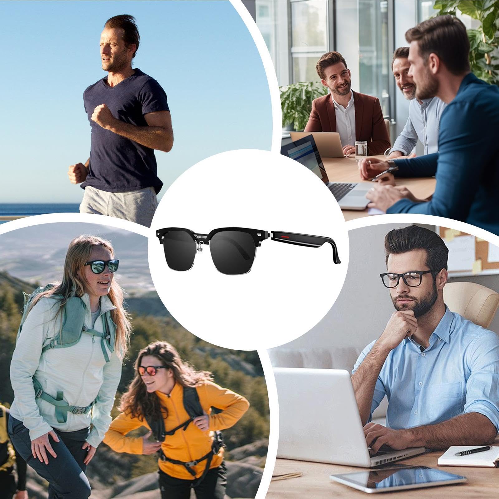 Altavoces inteligentes, gafas de audio, gafas de audio inalámbricas