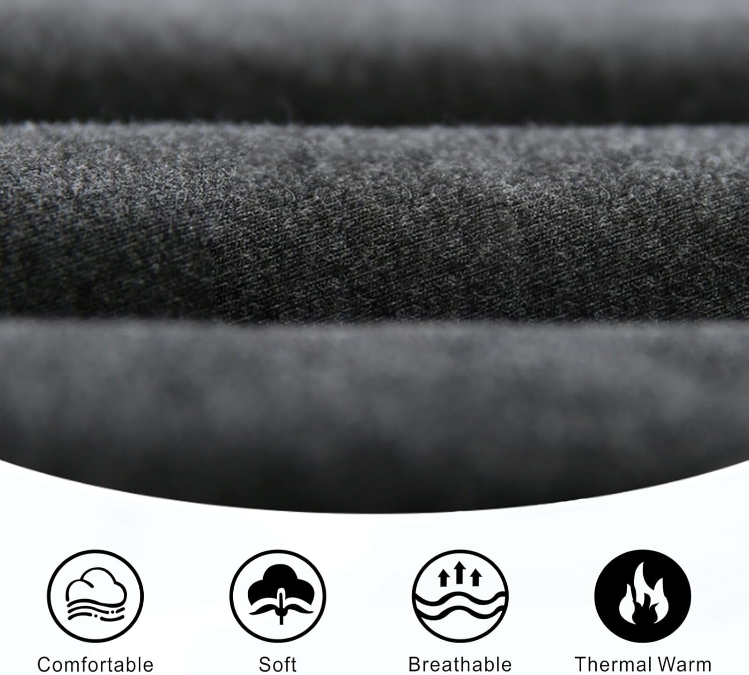 TRIUNION 3 Pack Fleece Lined Leggings Women - High Waisted Winter Leggings for Women Tummy Control Warm Yoga Workout Pants - Image 5