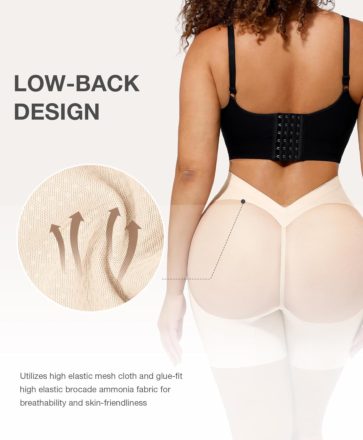 Lover-Beauty Low Back Shapewear Shorts for Women Tummy Control Butt Lifting Body Shaper Panties Underwear - Image 4