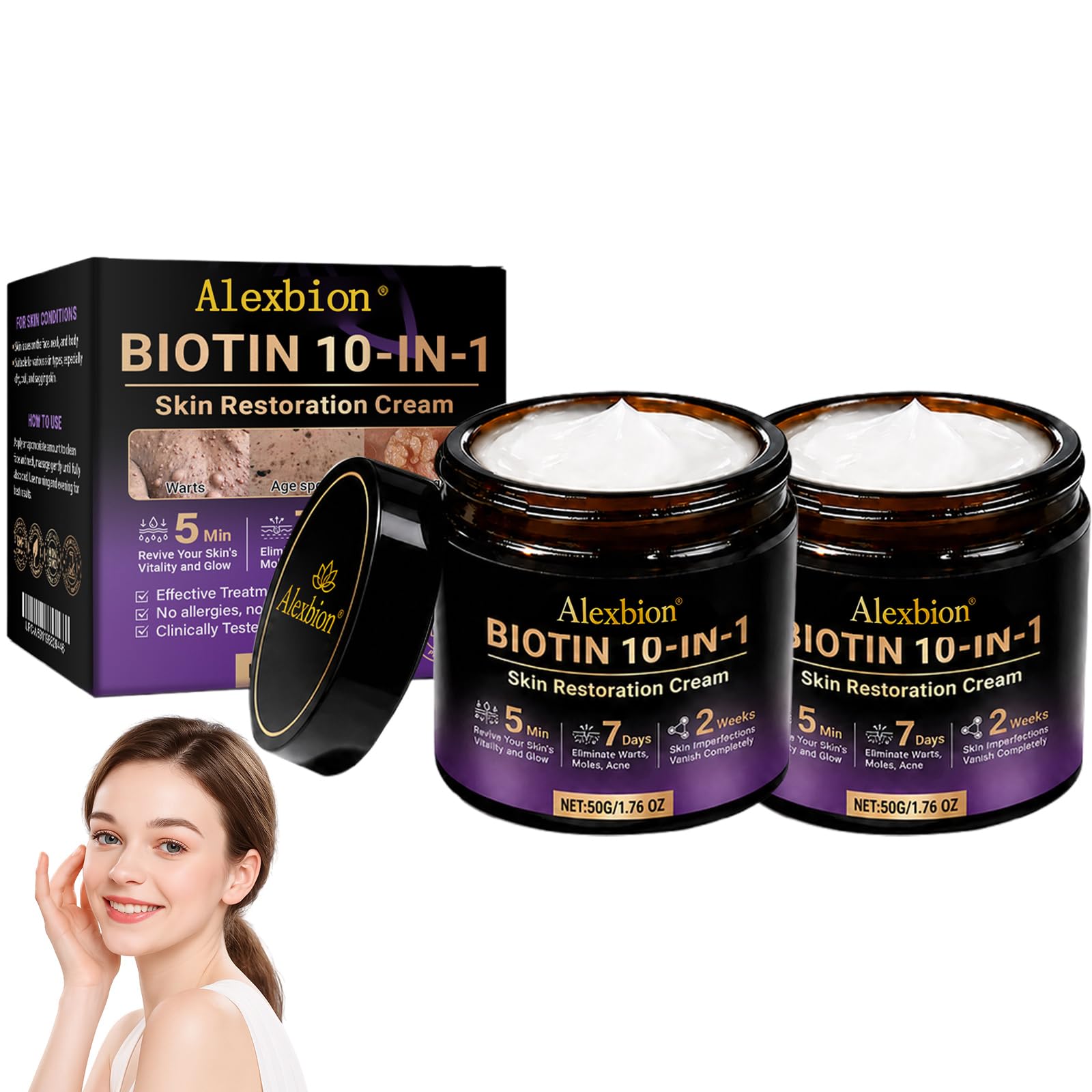 Alexbion Biotin 10-in-1 Skin Restoration Cream