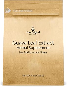 Pure Original Ingredients Guava Leaf Powder, 8 oz, 41 Extract, Herbal Supplement, Pure & Undiluted