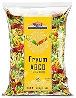 Vista 17 de Rani Far Far / Fryums (pellet de trigo y tapioca) Forma de anillo de 7 onzas (7.05 oz) ~ Vegano, Kosher, sin cocinar, utilizado para hacer papad