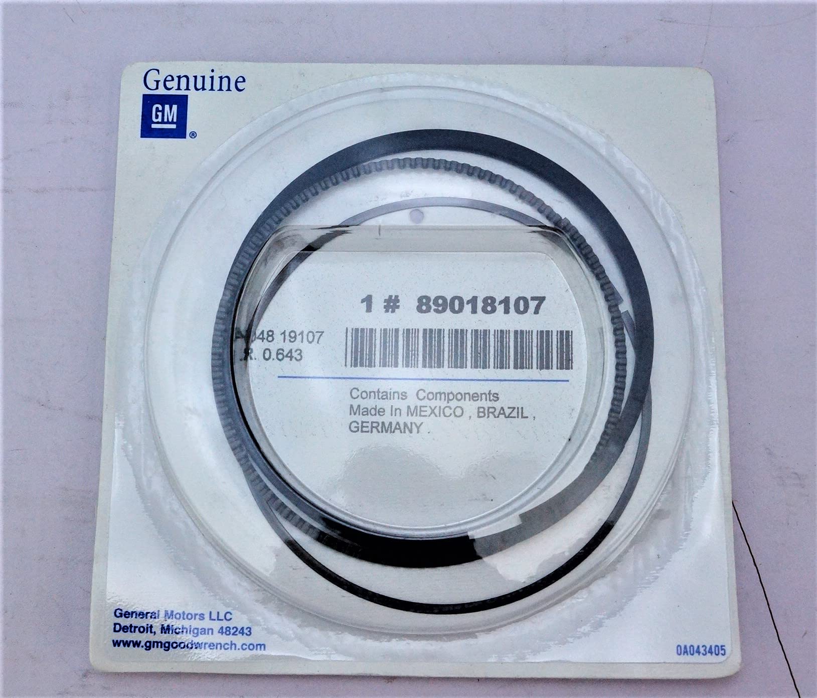 Amazon.com: General Motors 89018107, Engine Piston Ring : Automotive