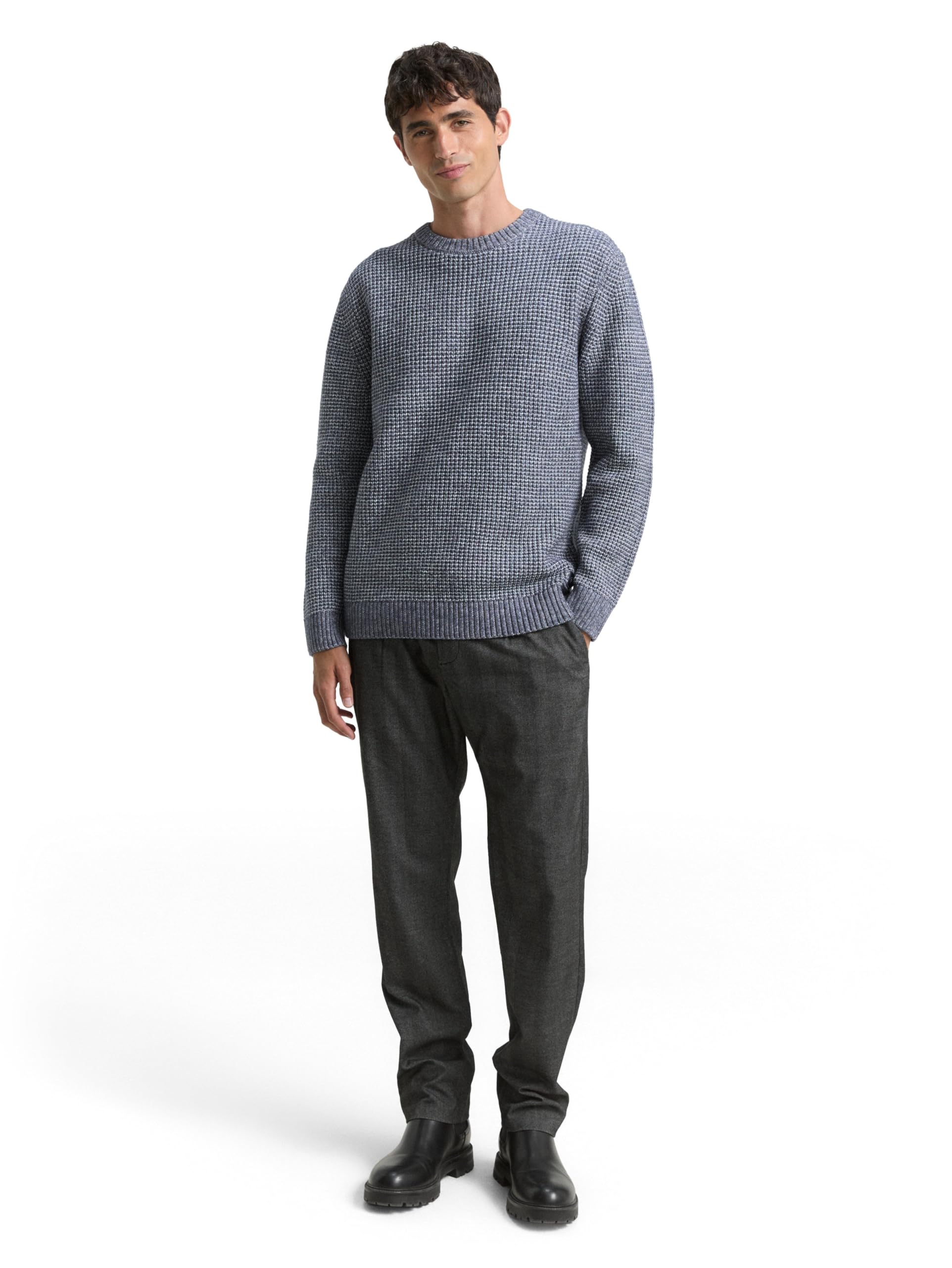 TOM TAILOR Herren 1048801 Strickpullover mit Wollanteil