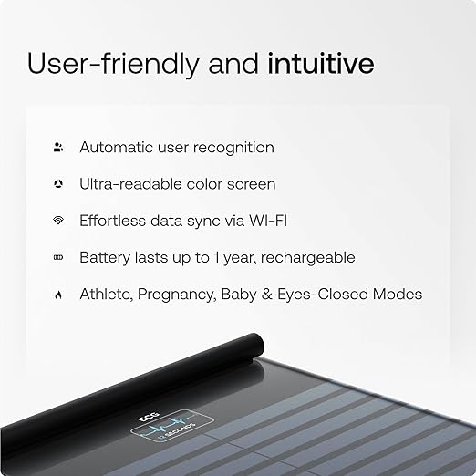 Withings Body Scan Balanza Digital WiFi Medición Corporal miniatura 6