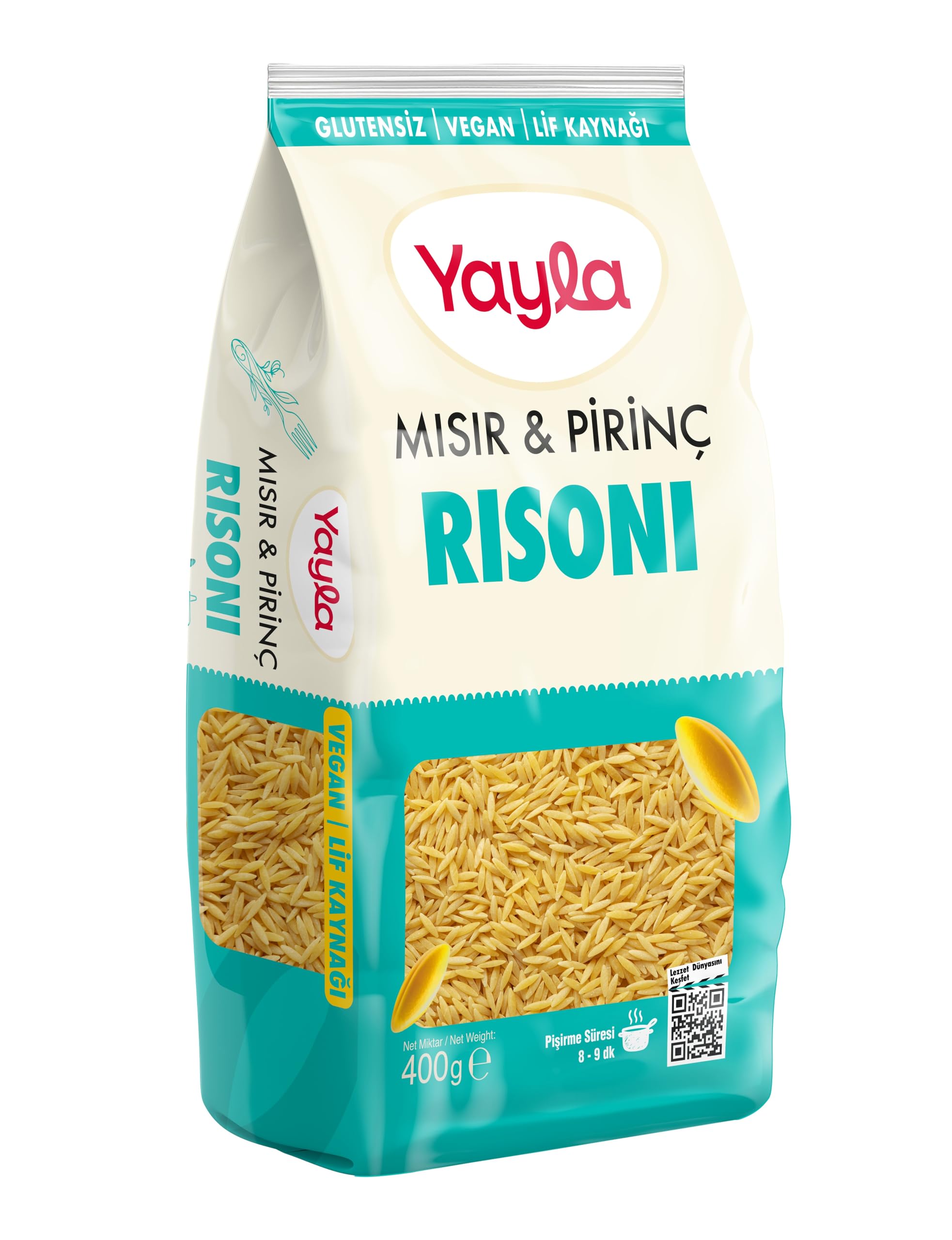 Yayla Mısır Pirinç Rısonı Poşet 400 Gr