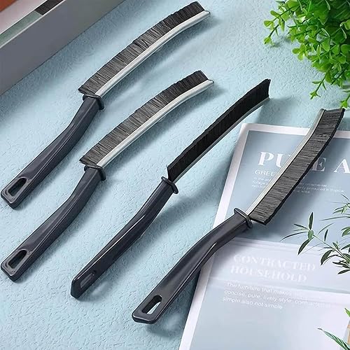 Miniatura 6 de Cepillo de limpieza de hendiduras de baño, cepillo multiusos para baño, cocina, azulejos, ventanas, costuras, herramienta de cepillo de limpieza