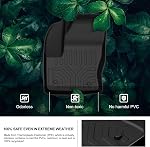 KIWI MASTER Floor Mats for 2013-2019 Ford Escape/C-Max, Custom Fit All Weather Car Mats, Heavy Duty TPE Floor Liners, Front & Rear 2 Row, Black