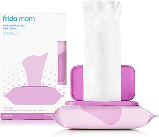 Frida Mom Witch Hazel Cooling Perineal Pads for Postpartum Recovery | Full-Length Liners Speed Healing Reduce Swelling 24ct