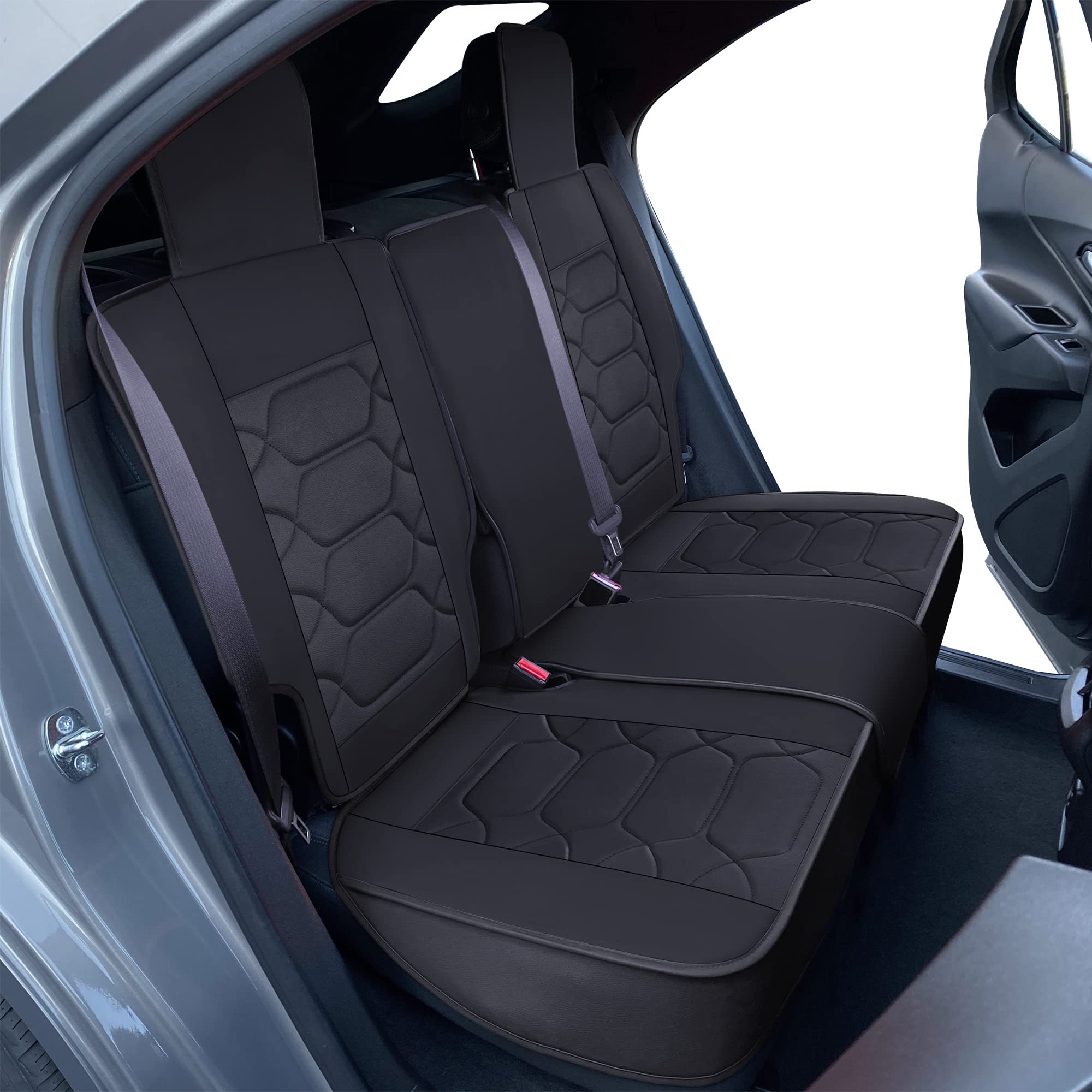 OASIS AUTO Custom Fit Seat Covers for Chevy Equinox 2010-2025 Waterproof Faux Leather Equinox Car Accessories Seat Protector — view 8