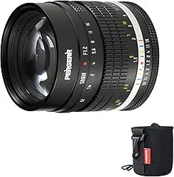Pergear Lente retrato F1.2 APS-C de 50 mm para Nikon Z, grande abertura com sistema de abertura DeClick compatível com câmeras Nikon Z Mount Zfc Z50 Z30 Z5 Z6 Z7 Z8 Z9 Z6 Mark II Z7 Mark II