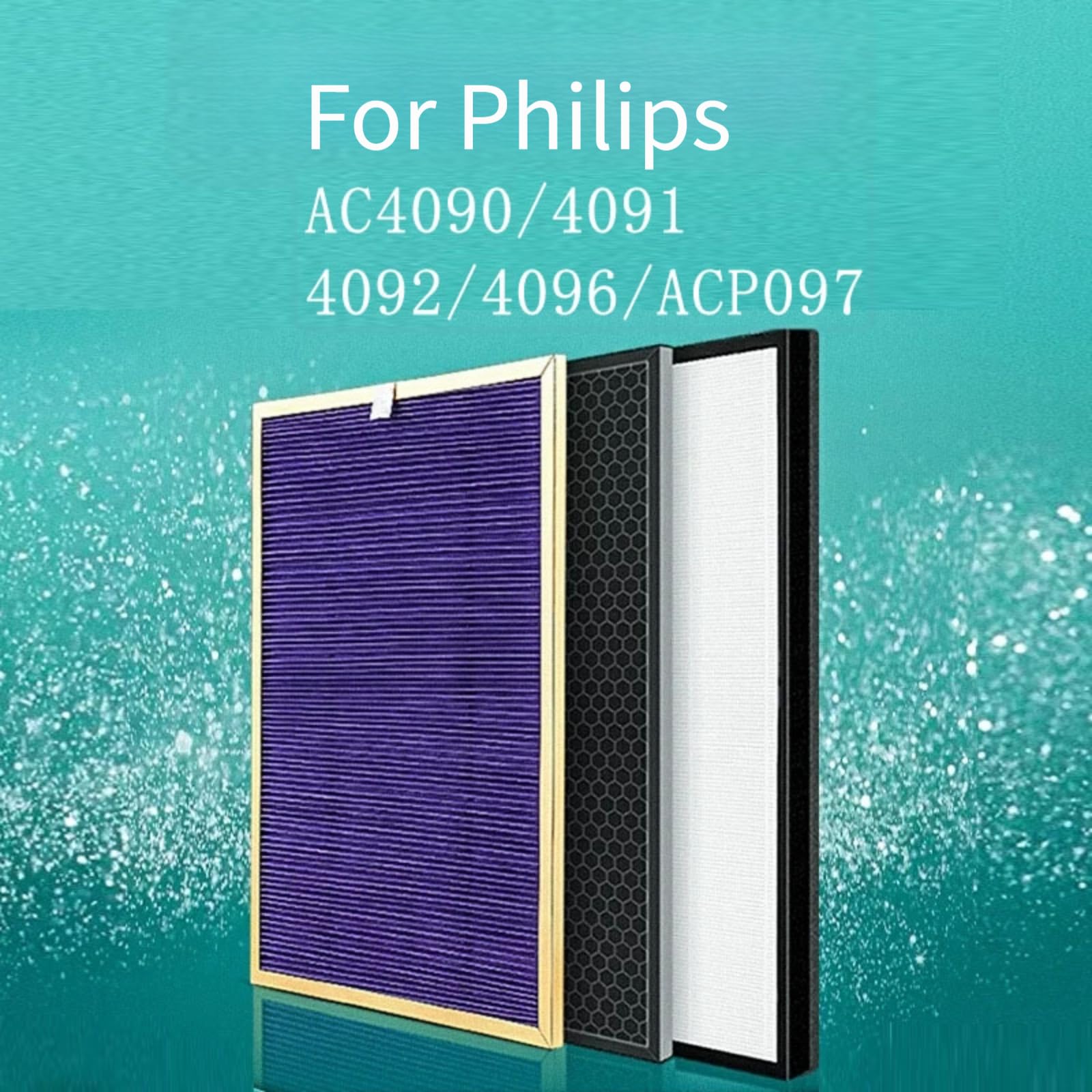 para filtro HEPA de Alta Eficiencia para Purificador AC4090(Three-pack)