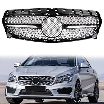Amazon | CLA クラスグリル LEDエンブレム付き フロントグリル