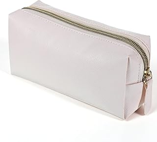 Bolsa de maquillaje de cuero, pequeña bolsa d...