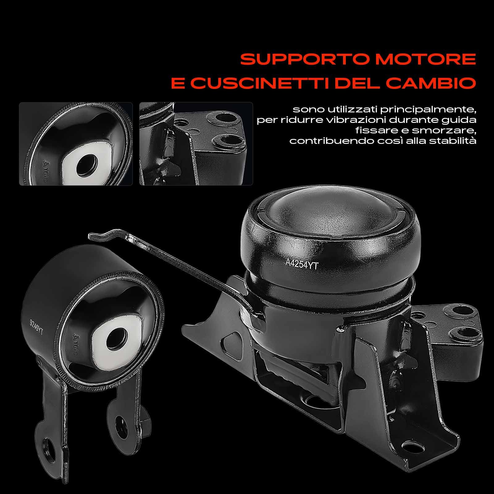 Frankberg 1 supporto motore + 1 supporto di supporto coppia 1230521220 | Supporto motore anteriore destro