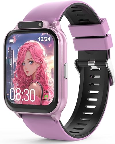 Reloj inteligente para niños de 1.85 pulgadas con rastreador de fitness, monitor de sueño, más de 22100 modos deportivos, esfera de bricolaje, IP68