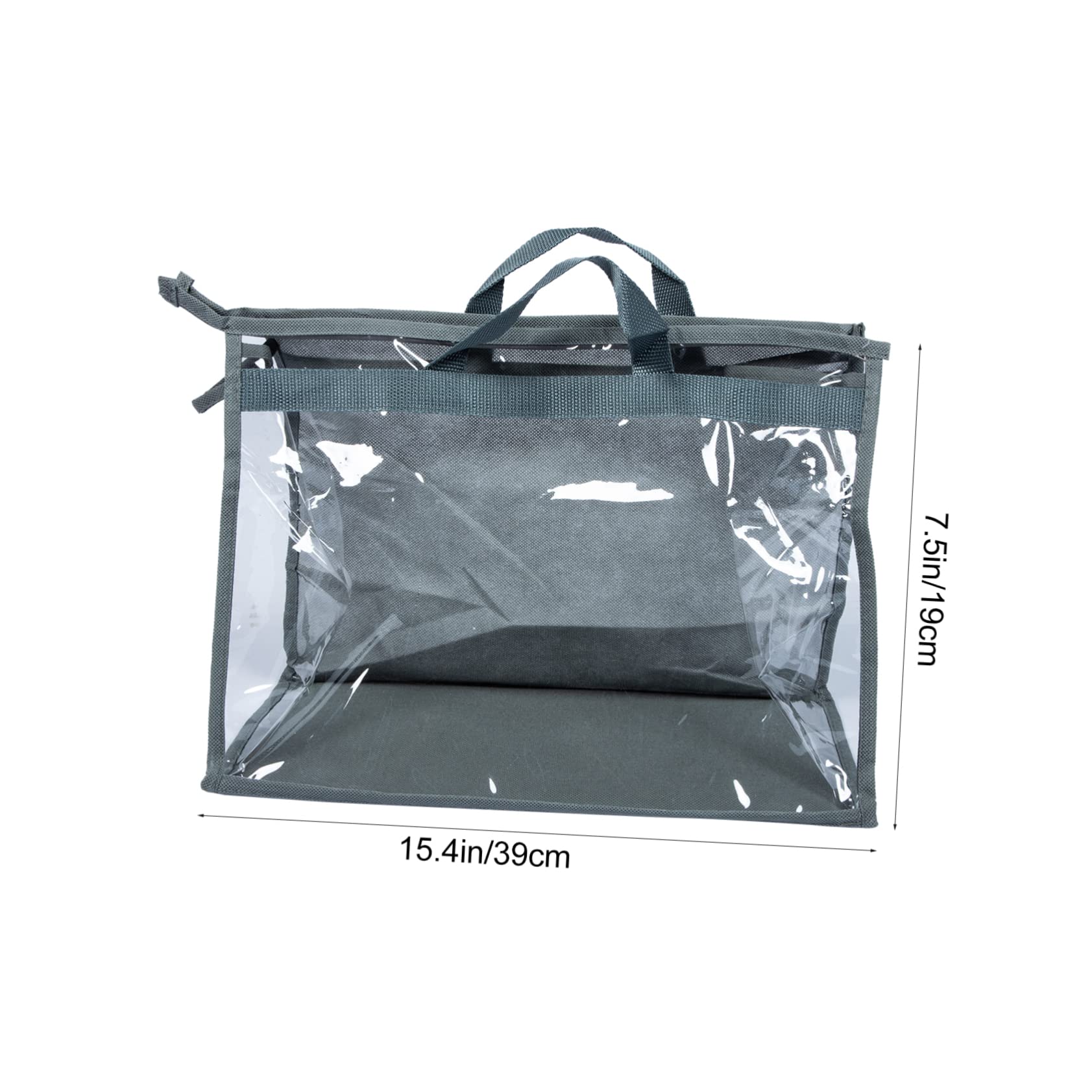 BESPORTBLE 2pcs Dustproof Handbag Organizer Pvc Purse Dust Pouches for Tote Waterproof Bag Organizers