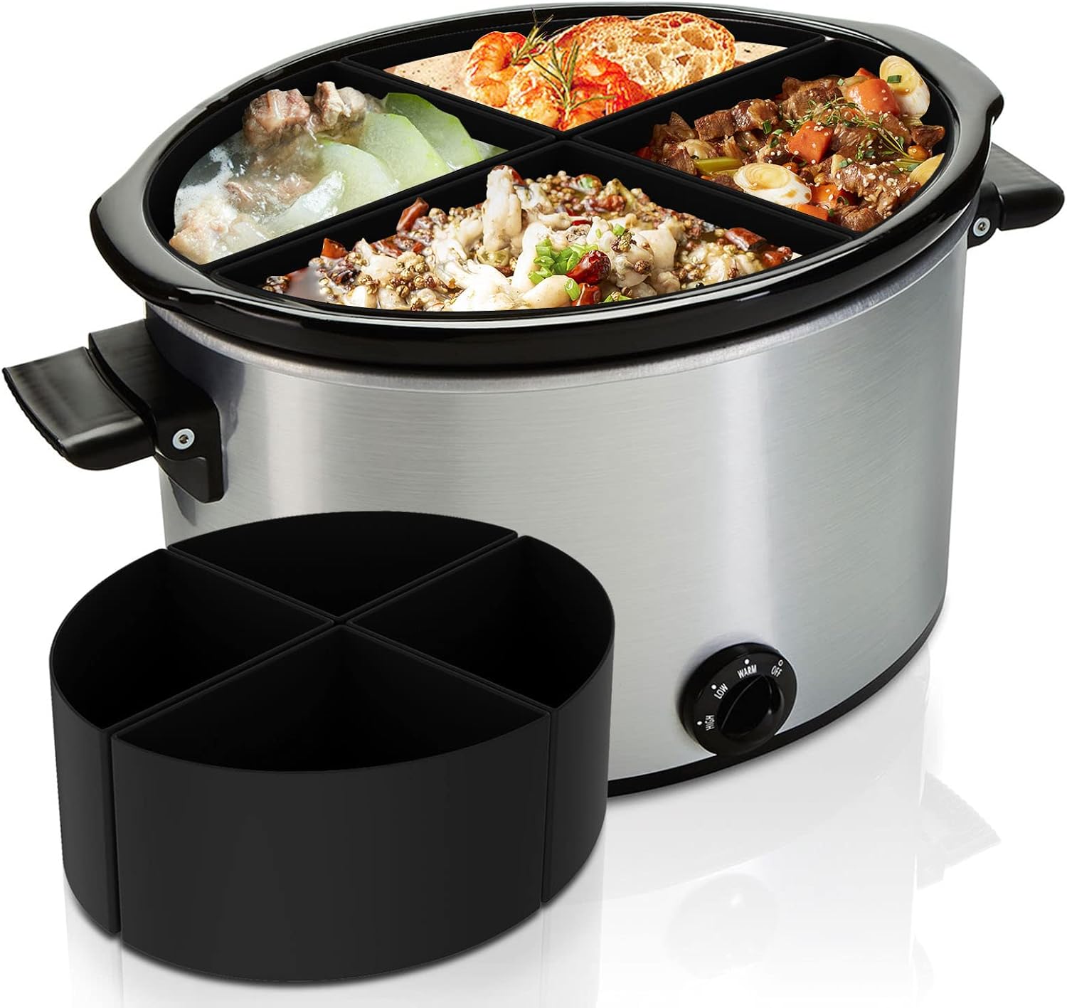 2023 Upgrade Silicone Crock Pot Liner Fit for 6 QT Oval